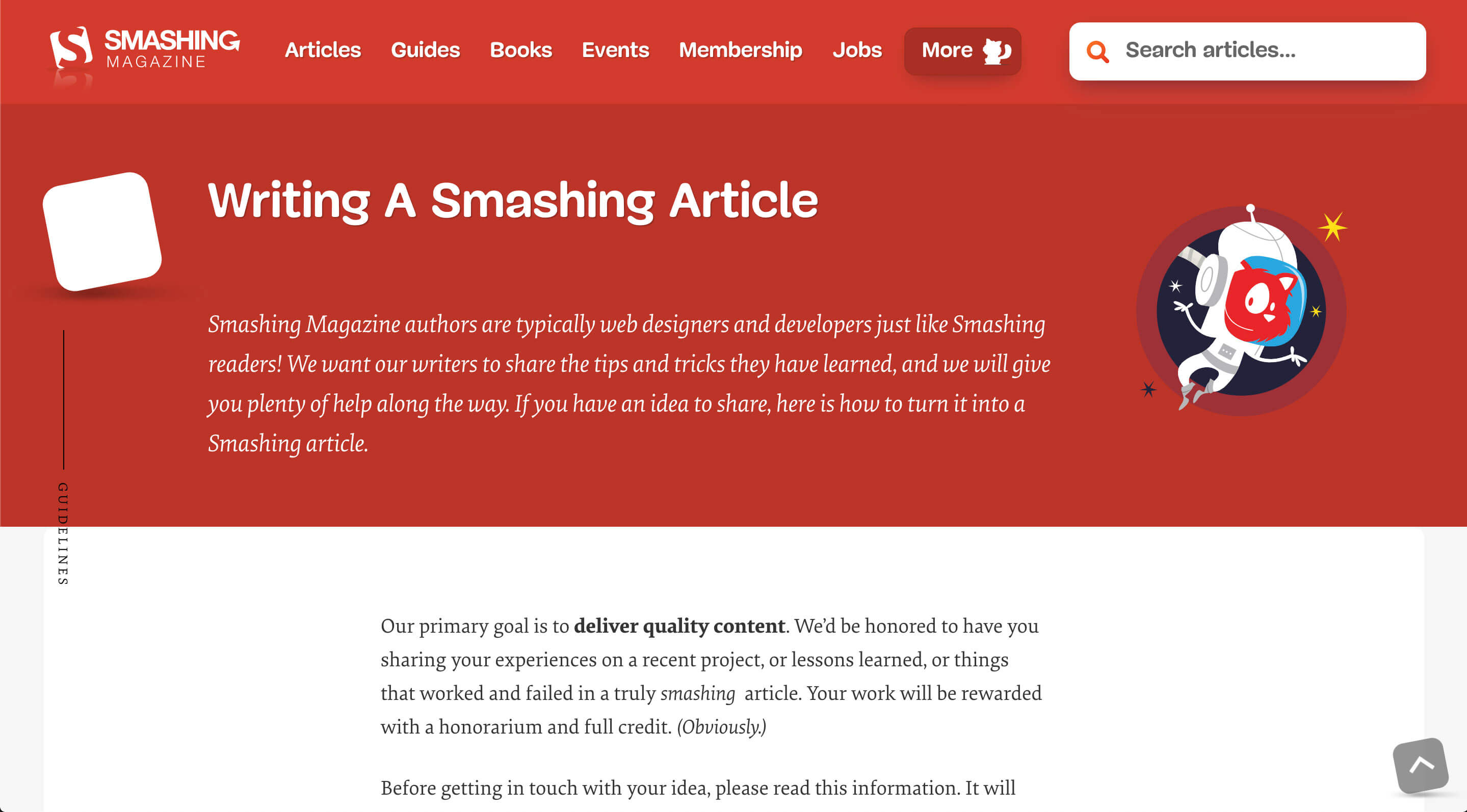 Guest post for smashing magazine