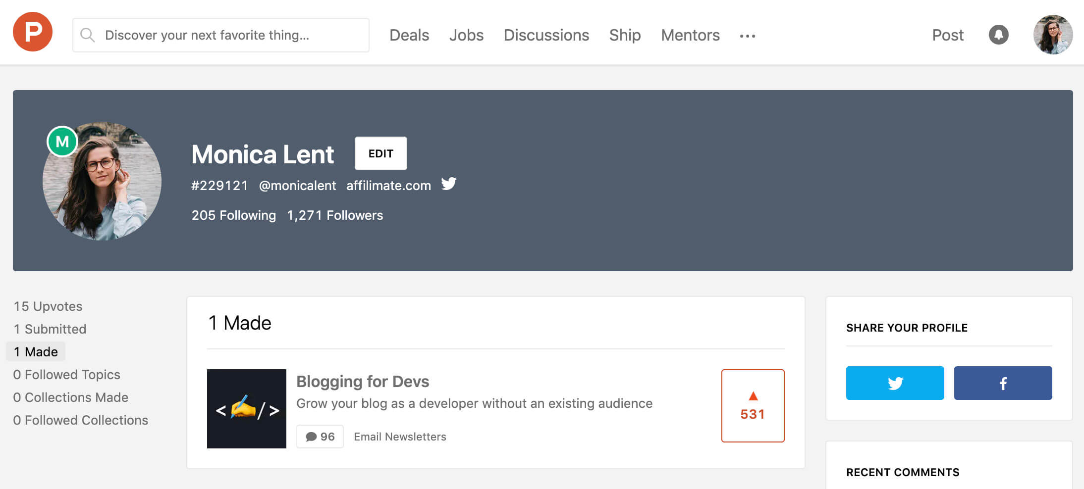 Product Hunt Initial Comment