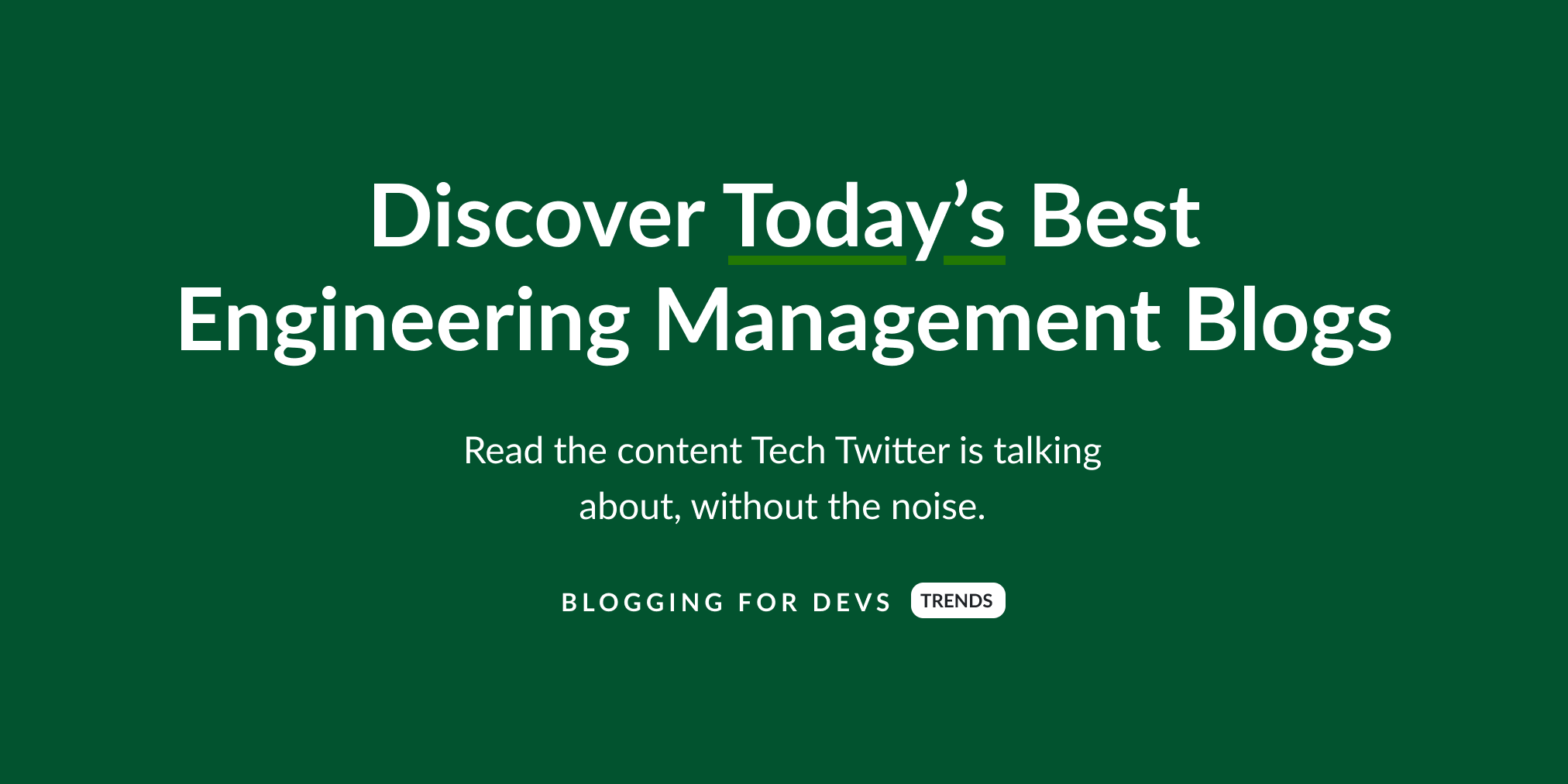 Best Engineering Management Blogs
